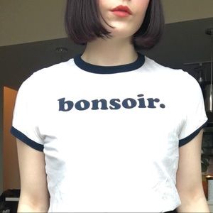 Urban outfitters paper thin ringer shirt bonsoir